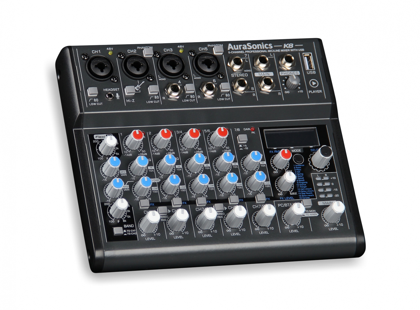 AuraSonics K8 компактный микшерный пульт в Дагестане