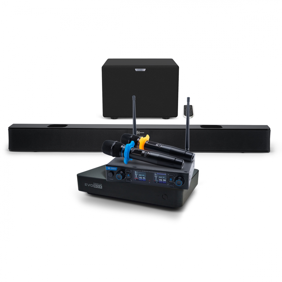 Hi-End караоке-система EVOBOX Premium + EvoSoundBar (саундбар с караоке) в Дагестане