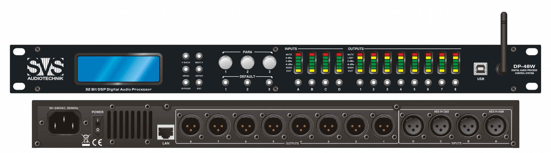 SVS Audiotechnik DP-48W Цифровой процессор: 4 входа 8 выходов в Дагестане