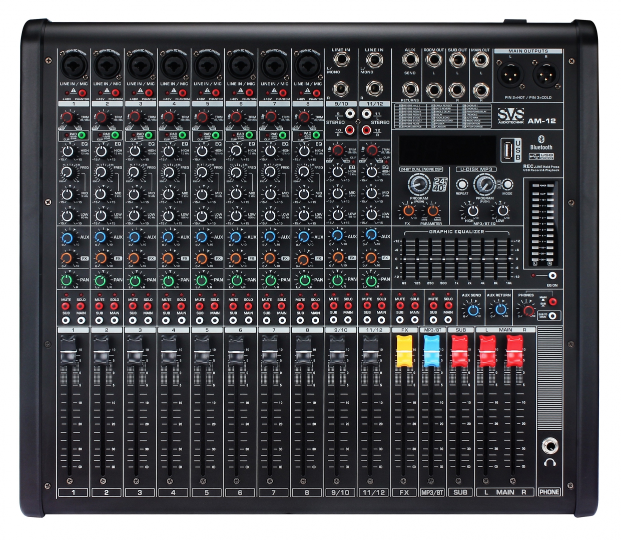 SVS Audiotechnik mixers AM-12 Микшерный пульт аналоговый, 12-канальный в Дагестане