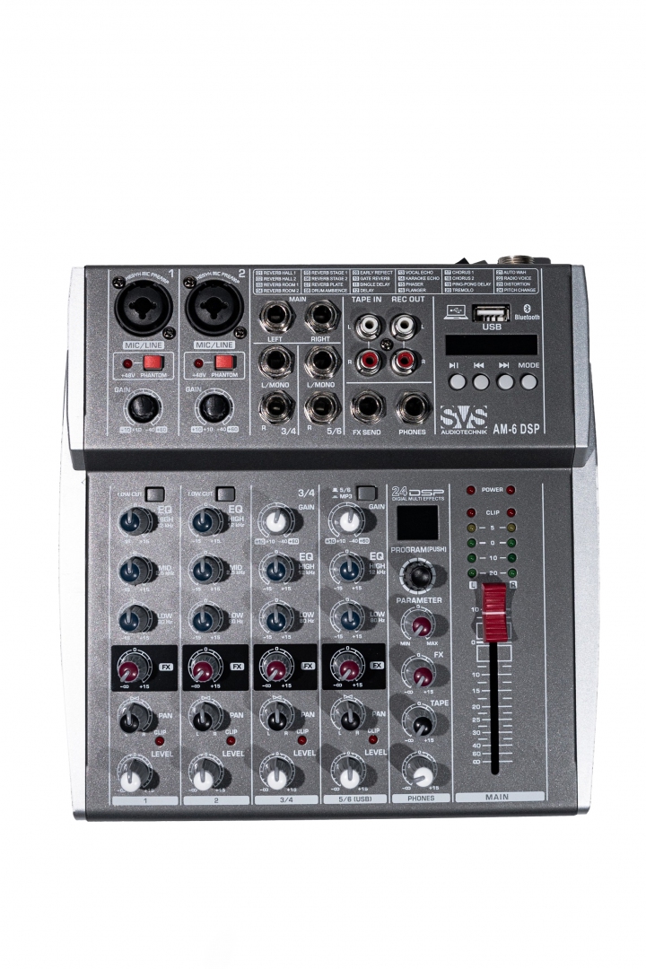 SVS Audiotechnik mixers AM-6 DSP Микшерный пульт аналоговый, 6-канальный SVS Audiotechnik mixers в Дагестане