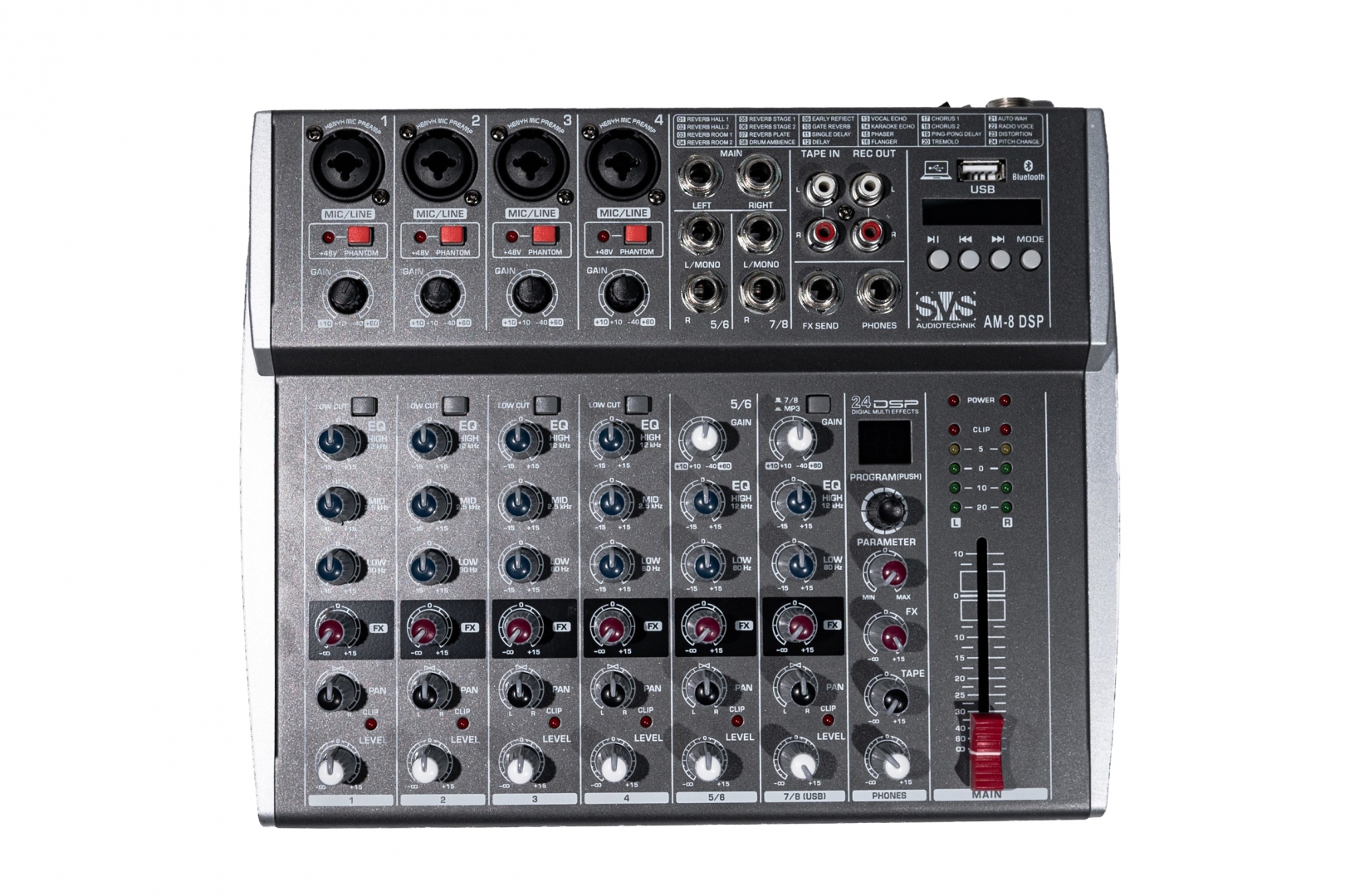 SVS Audiotechnik mixers AM-8 DSP Микшерный пульт аналоговый, 8-канальный в Дагестане